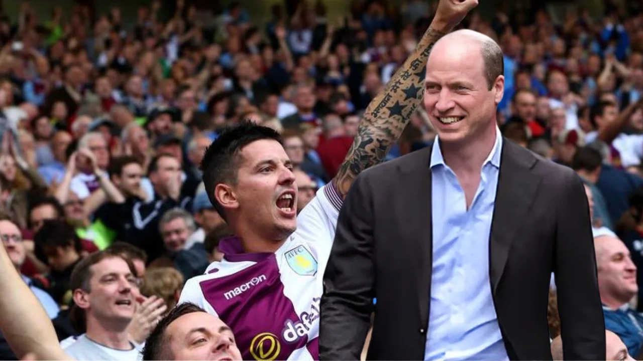 prince william joins aston villa fans