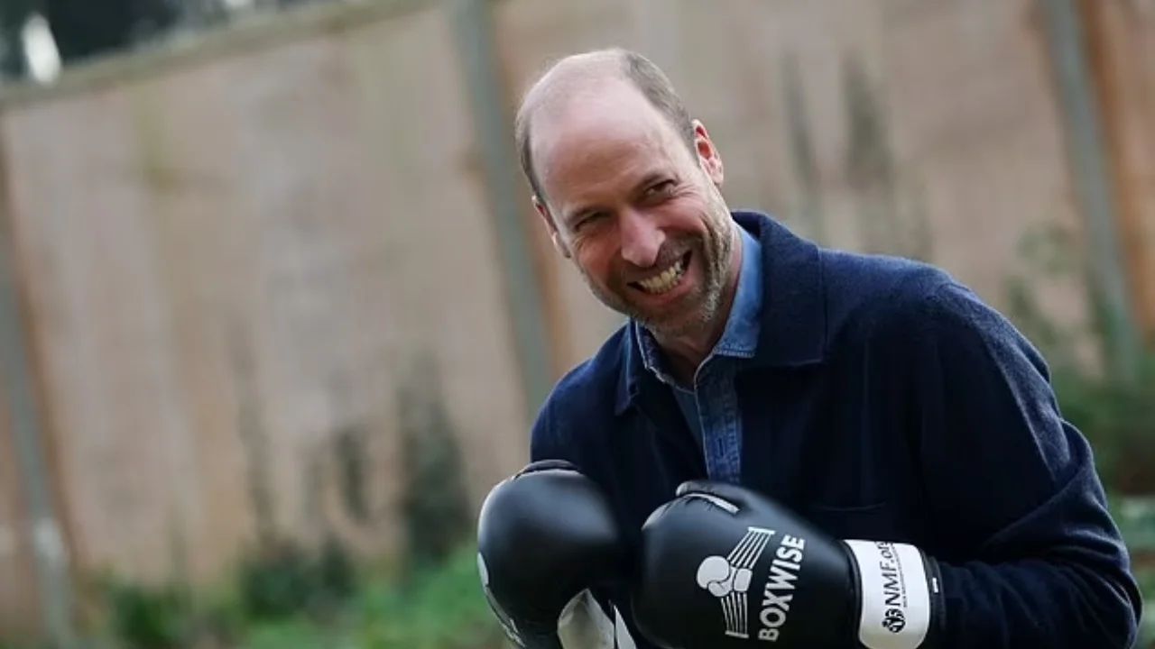 prince william participated in a charity boxing class