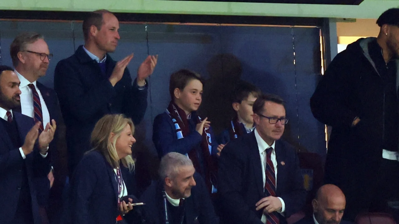 prince william watches aston villa lose