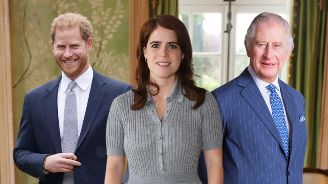 princess eugenie's relationship with both prince harry and king charles