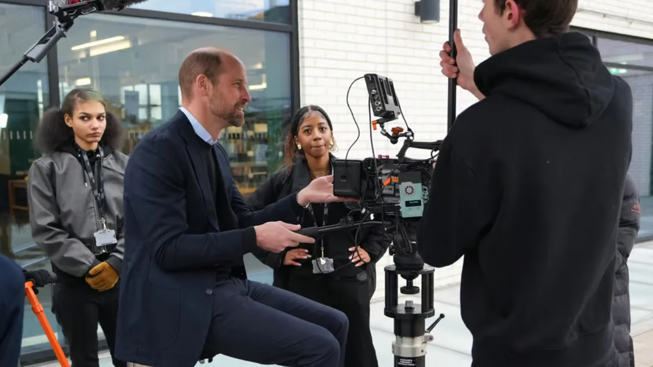 prince william visited the london screen academy