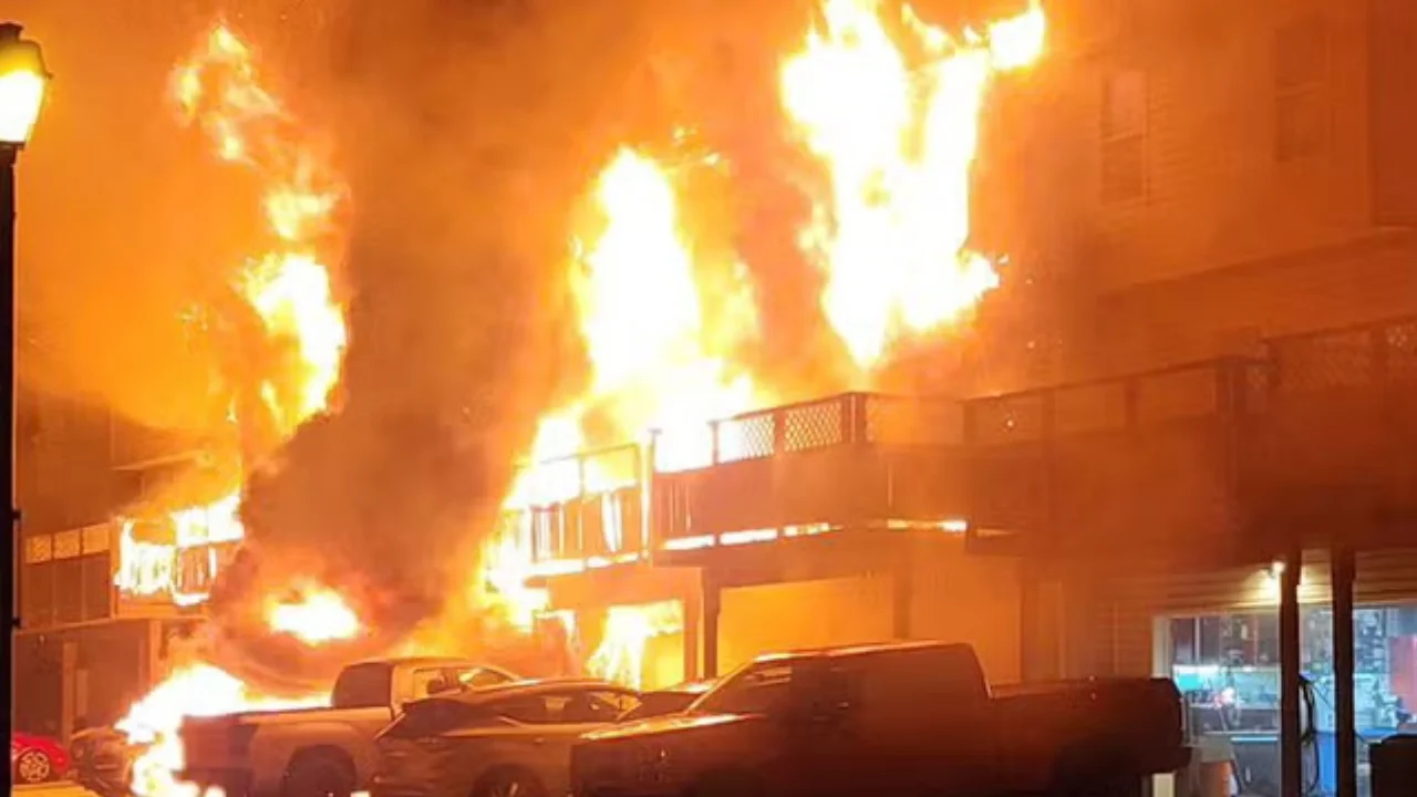 fire broke out at an electrical substation in west london